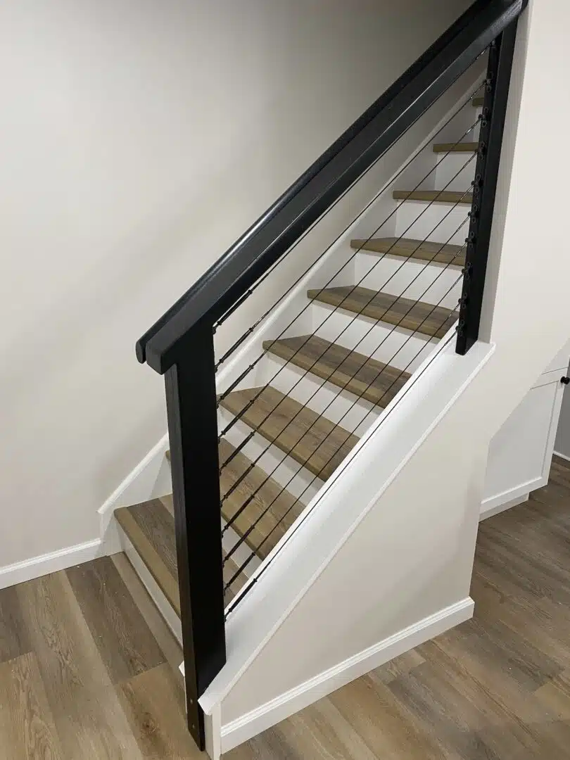 Custom Wood Work on a staircase in Lancaster PA